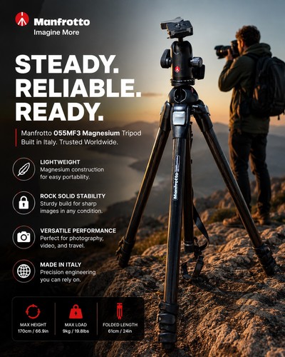 Manfrotto 055mf3 treppiede - manfrotto,