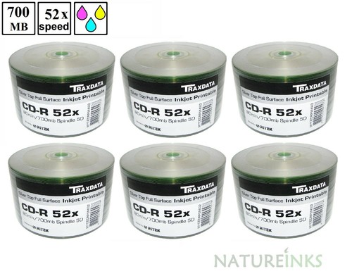 300 argento stampabile - cd-r,