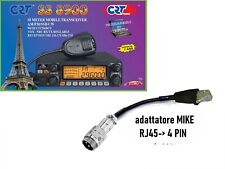 ADATTATORE MICROFONO CRT SS-8900 / JOPIX ANYTONE  AT5555N DA RJ45 A 4 PIN GALAXY