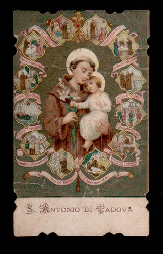 Antico santino holy card - ,