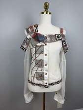Save the Queen Top White Long