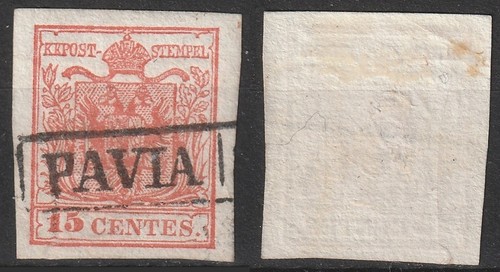 Lombardo veneto 15 c - a.s.i.,
