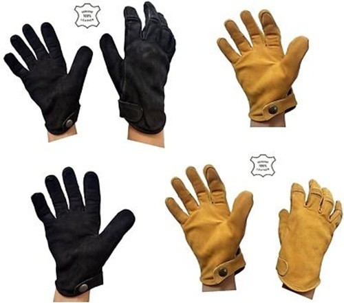 Guanti moto vera pelle - in,