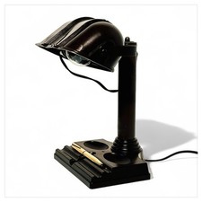 Lampada da Tavolo Bachelite Marrone d’Epoca ATLAS APPLIANCE CORP. NEW YORK ‘40