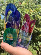 Set 6 portabicchieri in acrilico Guzzini, nuovi, bellissimi colori