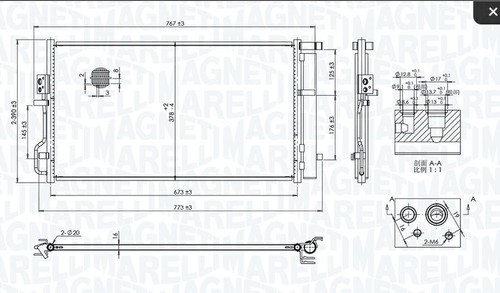 Condensatore radiatore aria - radiatore,
