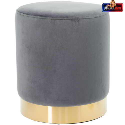 Pouf poggiapiedi velluto - pouf,