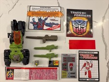 Transformers G1-Hardhead Headmaster, Modellino Vintage 1987 Completo al 100%