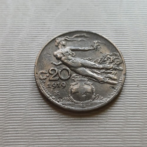 Regno italia cent 1919 - d,