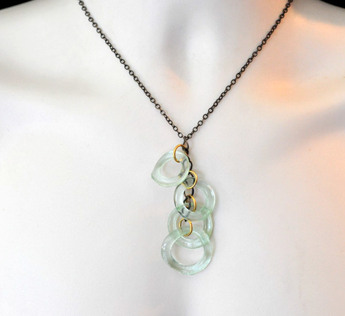Collana smart vetro riciclato - collana,