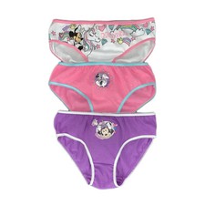 Slip Disney Minnie set 3pz mutandine bambina stampate 100% cotone 0924