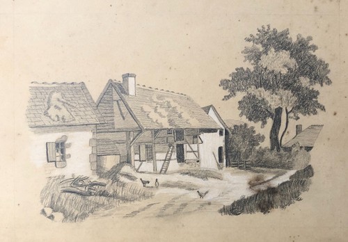 Disegno antico galline - disegno, antico,