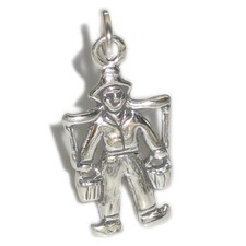 Ciondolo tradizionale in argento sterling ragazzo olandese .925 x 1 ciondoli Ola