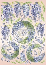Carta decoupage Glicine