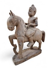Teak Legno Massello Statua