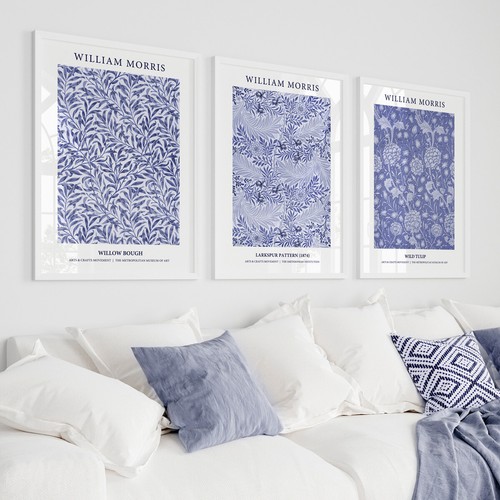 Poster william morris blu navy - morris,