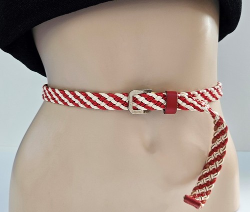 Ceinture neuve tressée rouge - ceinture,