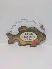 Fishing Plaque Sign Fish
