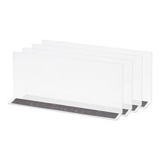 L-type shelf dividers, PVC