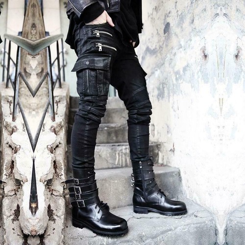 Pantaloni uomo moda gotico