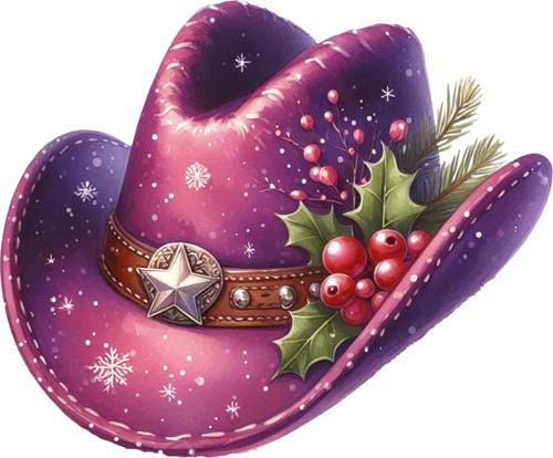 Cappello cowboy natalizio - da,