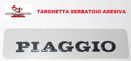Targhetta serbatoio piaggio - targhetta, si