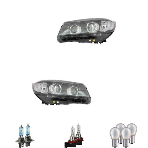 Set fari alogeni neri - h7,