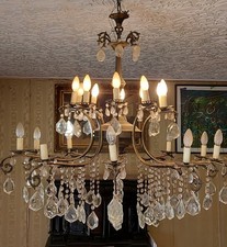 antica coppia di  lampadari in