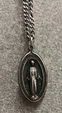 Collana catena medaglia Maria