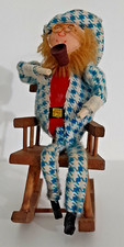 Sedia dondolo con anziano - sedia, a