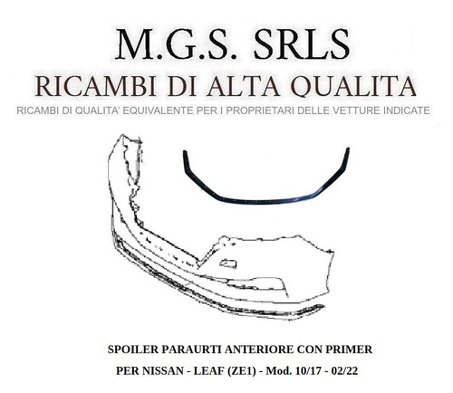 Spoiler paraurti anteriore - paraurti,