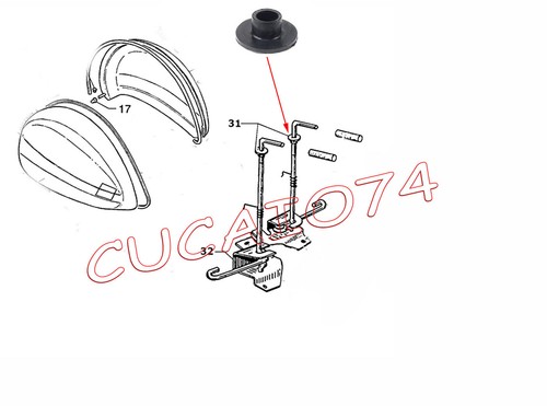 Boccola per ganci cofani - ganci,