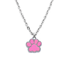 Collana Zampa Rosa cane gatto