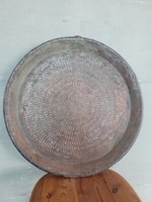 Antico Grande Piatto In Rame