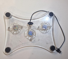 Base Raffreddamento Notebook USB Fan con 3 Ventole LED – Supporto PC Portatile