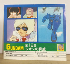 The Threat of Zeon Mobile Suit Gundam Cassette Tape Index Card Animage anni 80