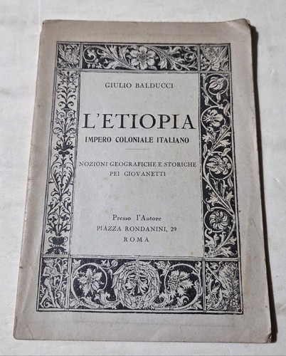 Etiopia impero coloniale - -,
