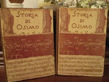 OSIMO STORIA DI ... VETUS AUXIMON N. 2 VOLUMI SAC. GRILLANTINI BRUNO DA OSIMO