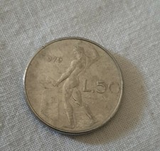 MONETA RARA 50 LIRE VULCANO