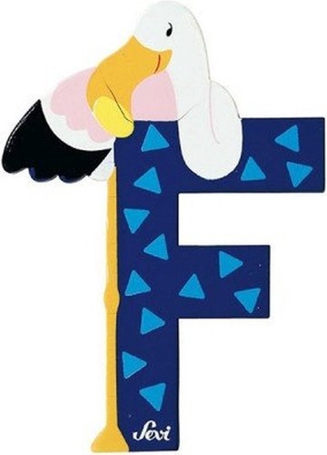 Sevi lettera blu flamingo - lettera, f