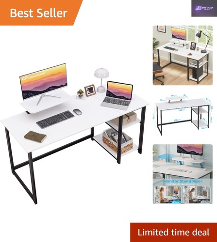 Ampia scrivania per computer
