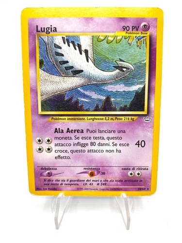Carta pokemon lugia - carta, set