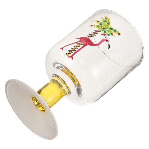 Bicchiere vino con palma - con,