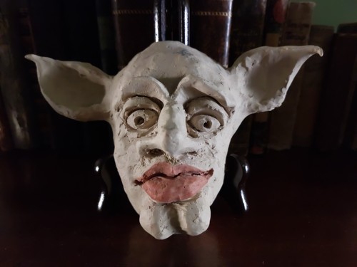 Maschera terracotta elfo - maschera, elfo.