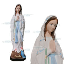 Statua madonna lourdes lourd colorata cm 60 in cemento marmo esterno interno
