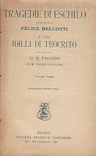 Tragedie eschilo e gli - tragedie,