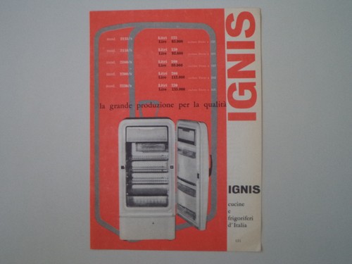 Advertising pubblicità 1959 - advertising,