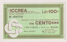 Miniassegni  18.02.77 VEA PARATI  - Rif. ICCREA 287