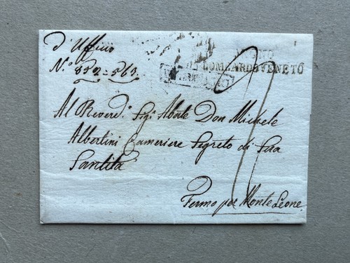 Lettera prefilatelica - m),
