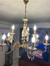 Lampadario Ottone Porcellane